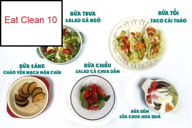 Thực đơn Eat Clean 10