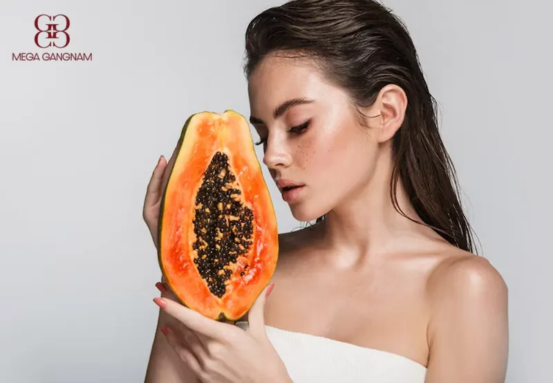 Dưỡng da đều màu, giảm sắc tố melanin với mặt nạ đu đủ