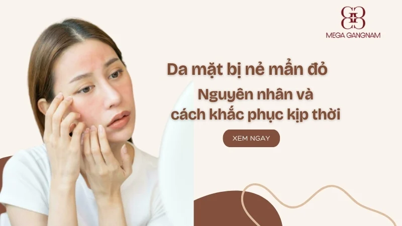 Da mặt bị nẻ mẩn đỏ: Nguyên nhân và cách khắc phục kịp thời