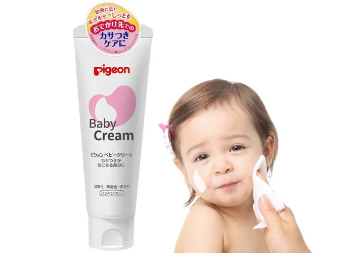 Cách chữa khô da cho trẻ sơ sinh bằng kem dưỡng Pigeon Baby Cream