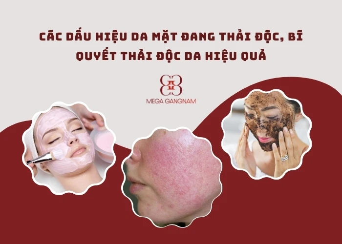 Dấu hiệu da mặt đang thải độc