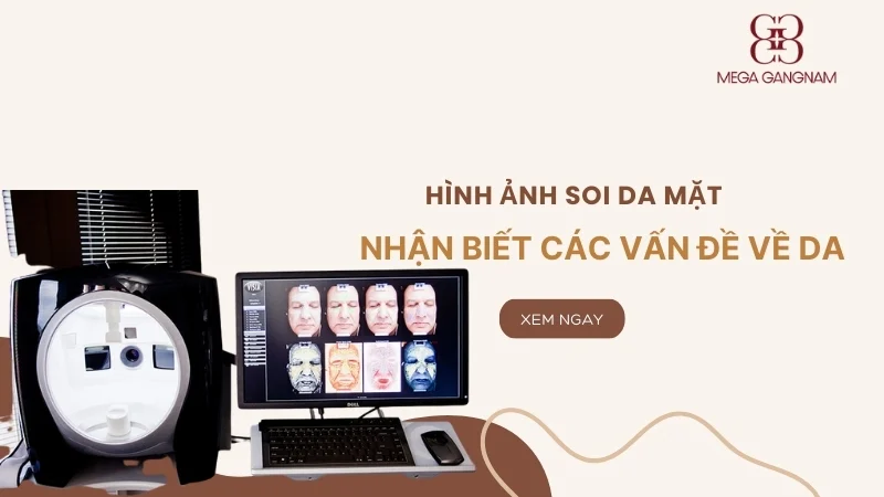 Hình ảnh soi da mặt nhận biết các vấn đề về da