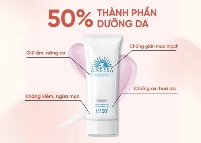 Kem chống nắng dành cho da khô Anessa Brightening UV Sunscreen Gel