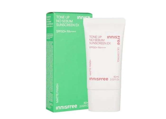 Kem Chống Nắng Innisfree Tone Up No Sebum Sunscreen EX SPF 50+ PA++++