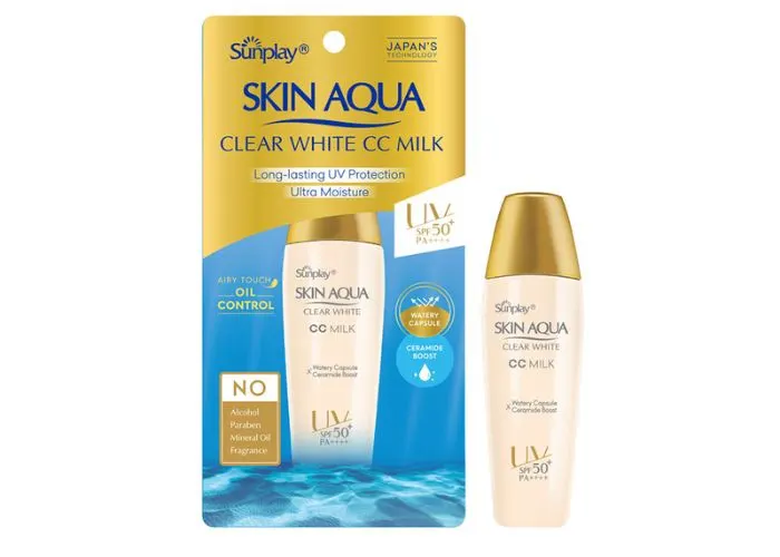 Sữa chống nắng Sunplay Skin Aqua Clear White CC Milk 25g