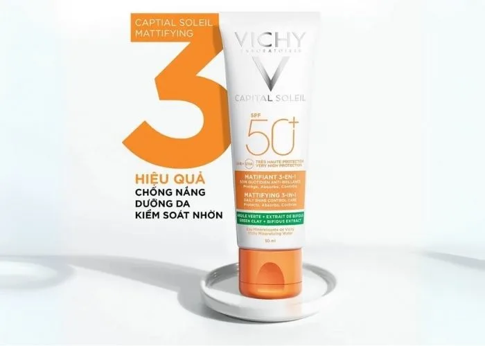 Kem chống nắng Vichy Capital Soleil SPF50+ Mattifying 3in1