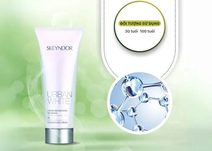 Kem dưỡng da tay Skeyndor Shield Hand Cream dưỡng trắng và bảo vệ da tay toàn diện