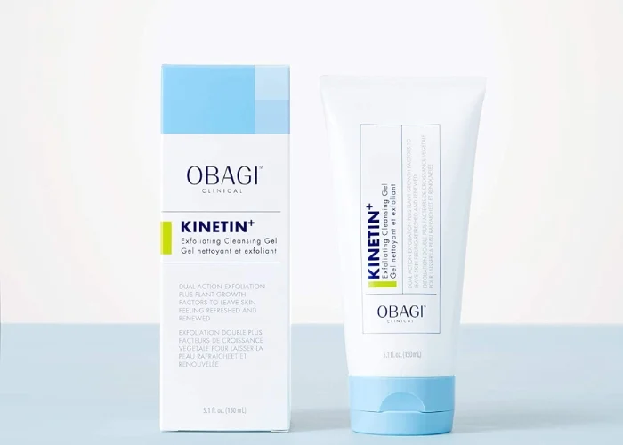 Sữa rửa mặt cho da hỗn hợp thiên khô Obagi Clinical Kinetin+ Exfoliating Cleansing Gel